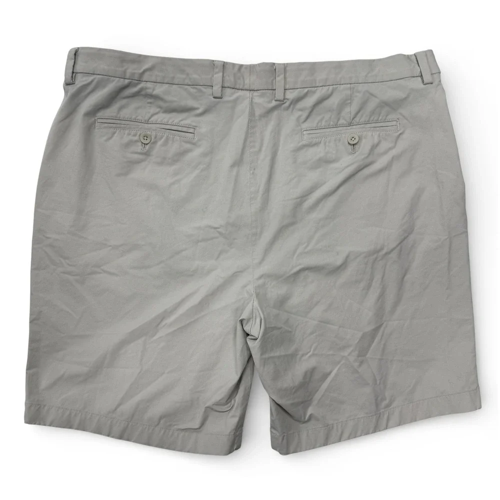 Vineyard Vines On The Go Shorts Men 40 OTG Light Gray Cotton Blend Stretch Chino - Picture 2 of 10